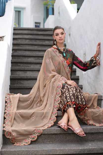 Charizma - 3-PC Unstitched Printed Lawn Shirt with Embroidered Dupatta and Trouser PM4-02