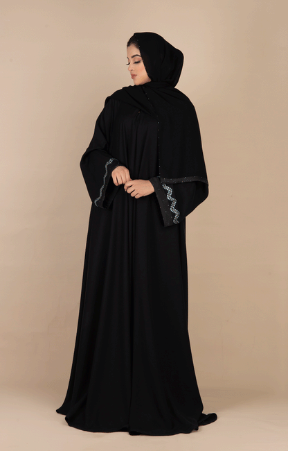 Hareer - Wave Cuff Abaya