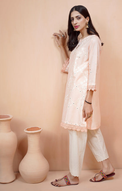 Hareer - PINK FIESTA - EMBROIDERED SHIRT