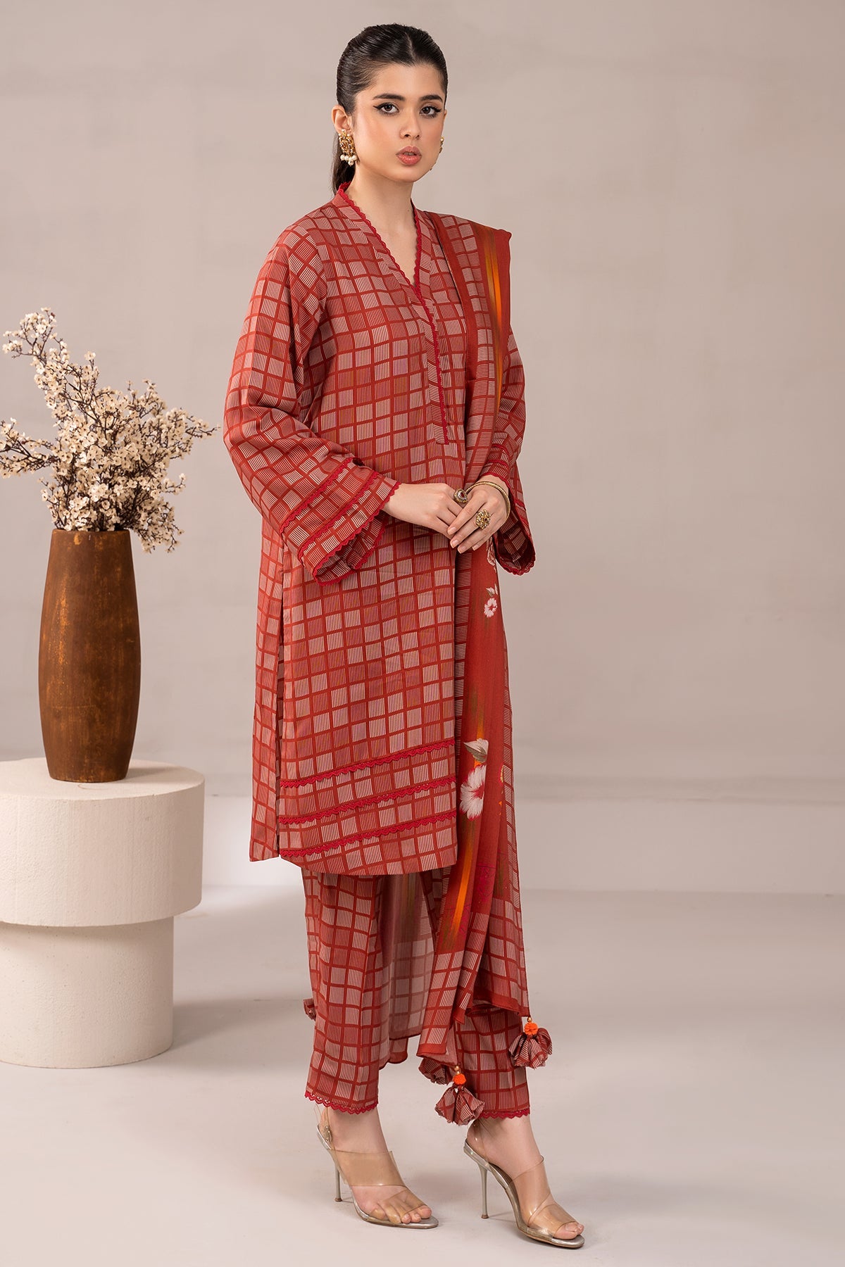 Charizma - 3-PC Printed Staple Shirt with Staple Dupatta and Trouser NYS4-06