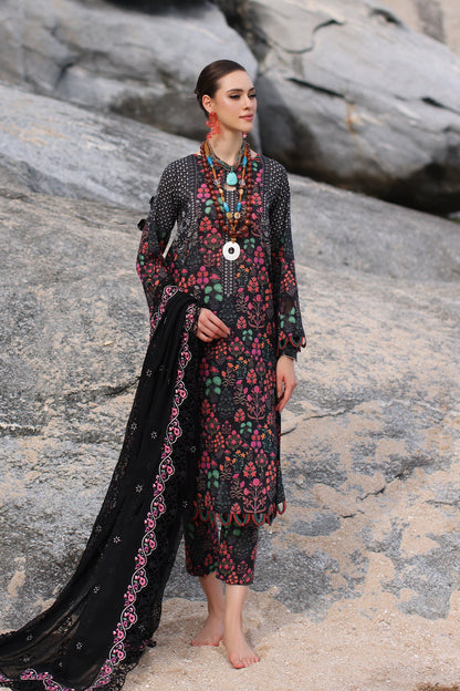 Charizma - 3-PC Unstitched Printed Lawn Shirt with Embroidered Dupatta and Trouser PM4-03