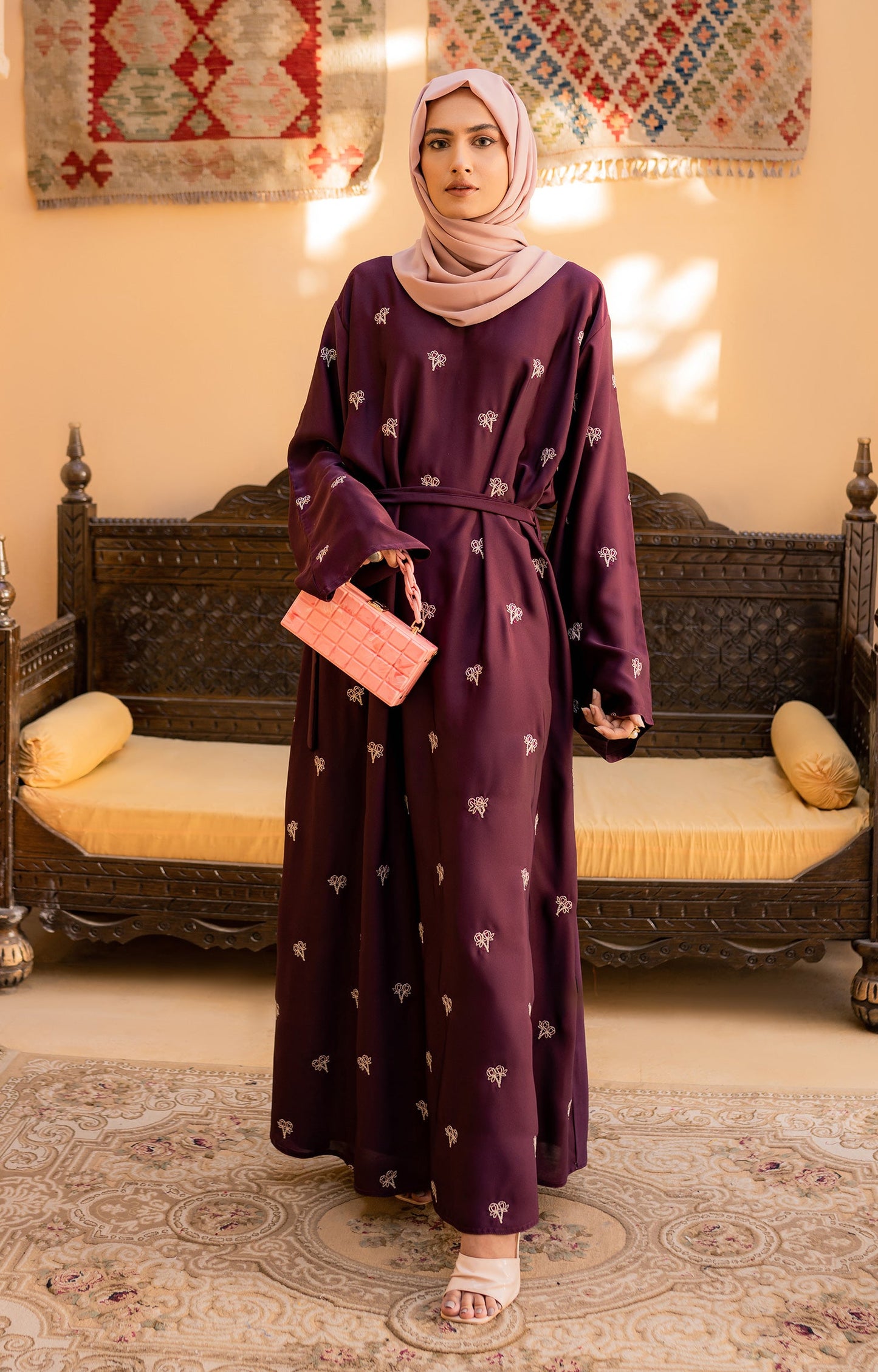 Hareer - WINE BLOOM MAXI ABAYA