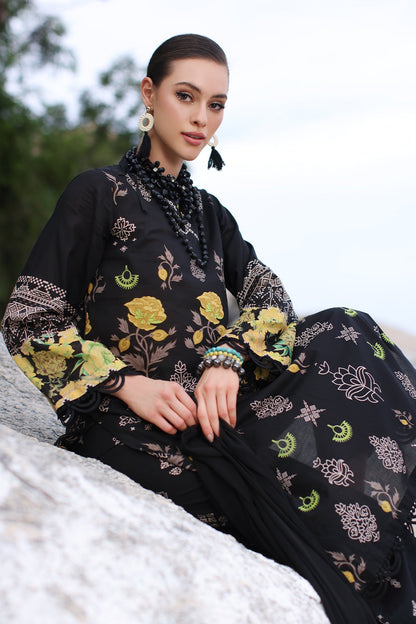 Charizma - 3-PC Unstitched Printed Lawn Shirt with Embroidered Dupatta and Trouser PM4-05