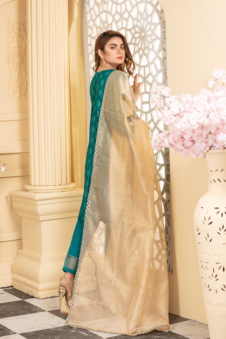 Ellena - 3-PC Stitched Jacquard Suit