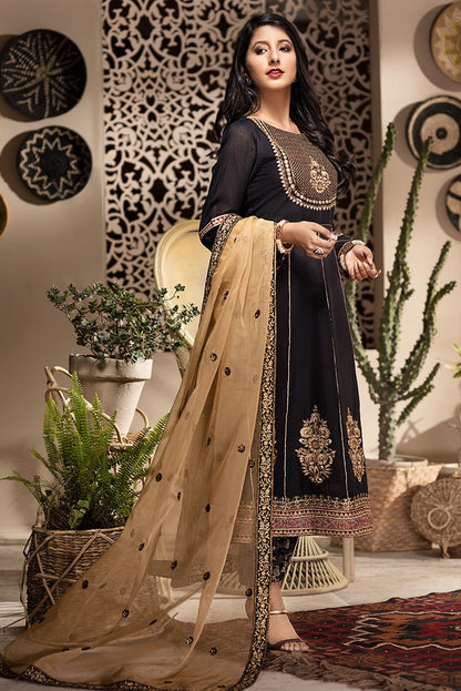Ellena - 3-PC Stitched Paper Cotton Suit