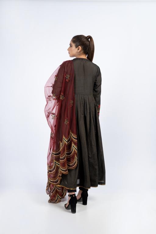 Ellena - 3-PC Stitched Masoori Cotton Suit