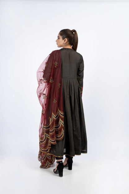 Ellena - 3-PC Stitched Masoori Cotton Suit