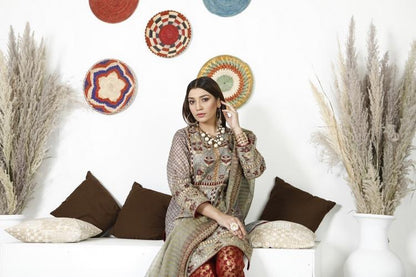 Ellena - 3-PC Stitched Masoori Suit