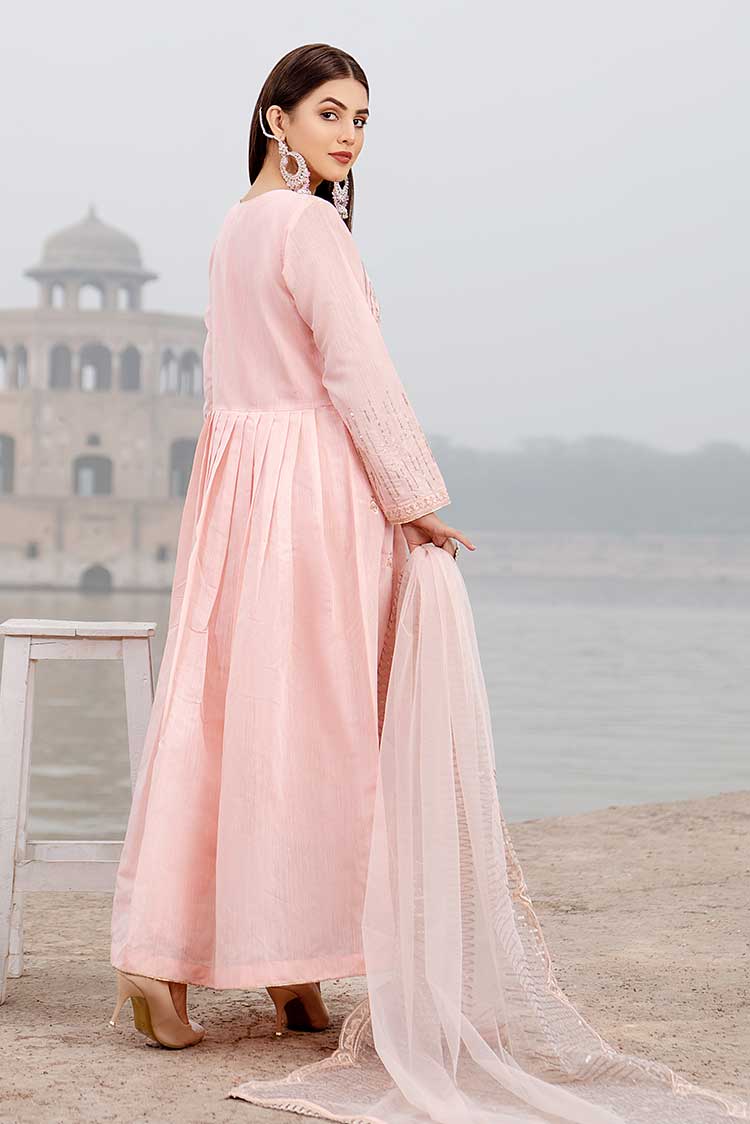 Ellena - 3-PC Stitched Paper Cotton Suit