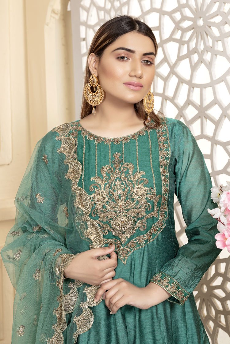 Ellena - 3-PC Stitched Paper Cotton Suit