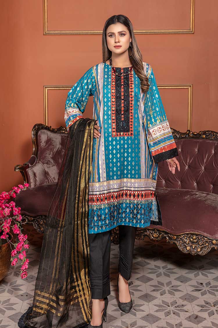 Ellena - Embroidered Jacquard 3-PC Suit