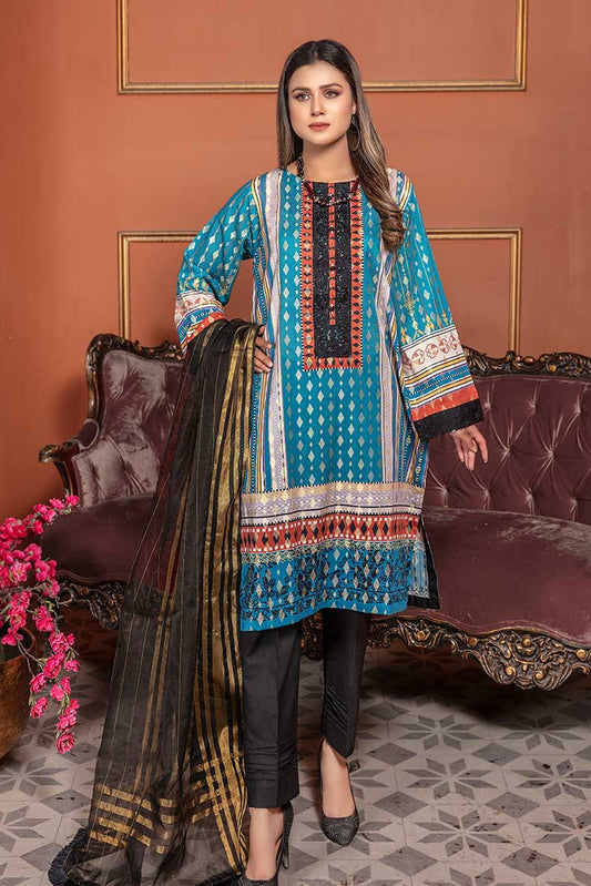 Ellena - Embroidered Jacquard 3-PC Suit