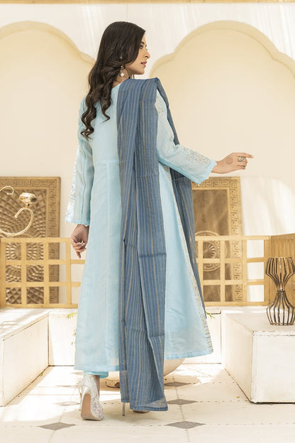 Ellena - 3-PC Stitched Paper Cotton Suit