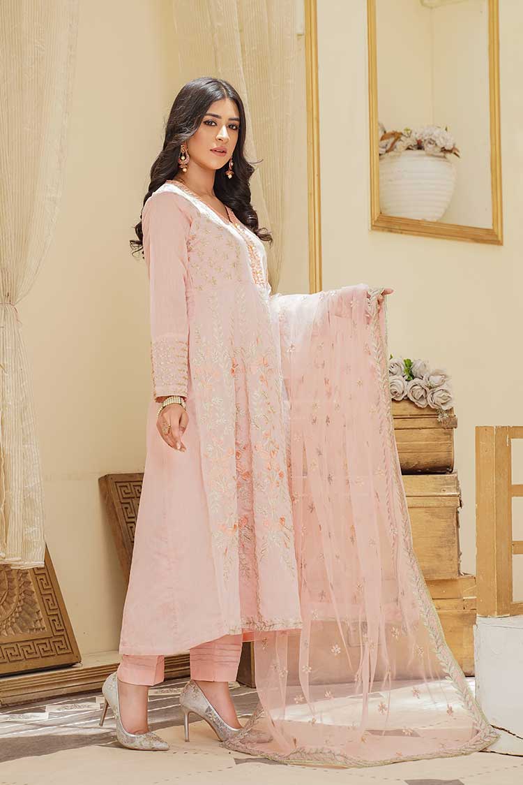 Ellena - 3-PC Stitched Paper Cotton Suit