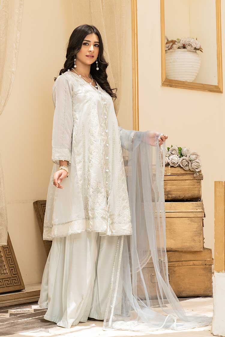 Ellena - 3-PC Stitched Paper Cotton Suit