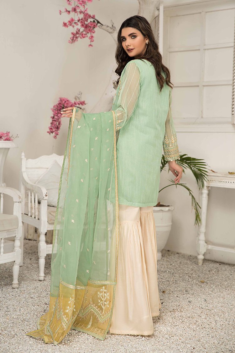 Ellena - 3-PC Stitched Cotton Net Suit
