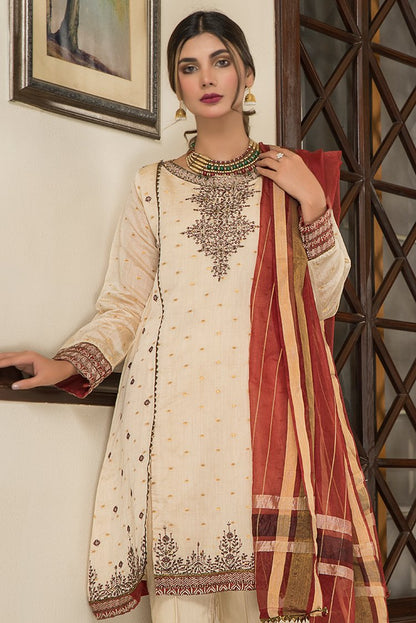 Ellena - 3-PC Stitched Jacquard Suit