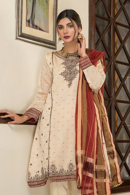 Ellena - 3-PC Stitched Jacquard Suit