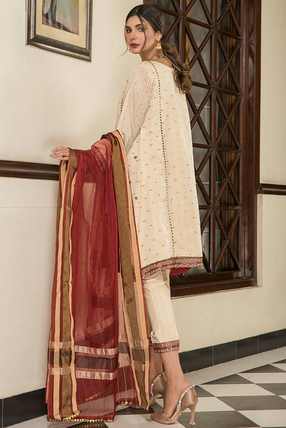 Ellena - 3-PC Stitched Jacquard Suit