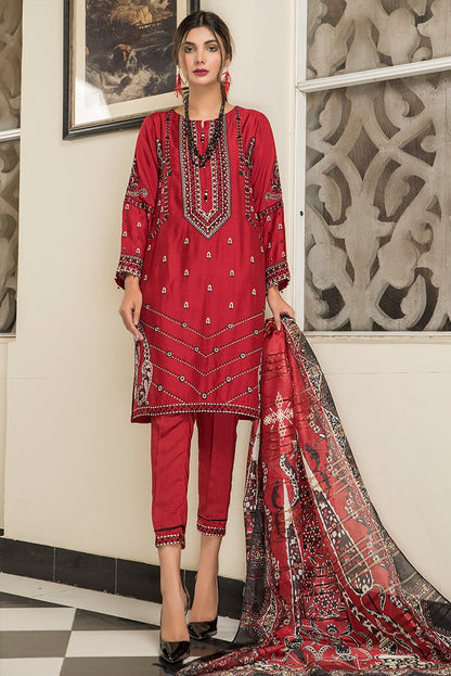 Ellena - 3-PC Stitched Viscose Suit