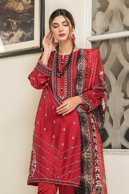 Ellena - 3-PC Stitched Viscose Suit
