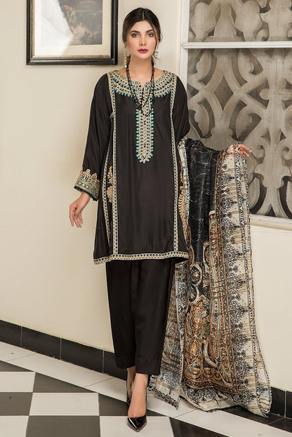 Ellena - 3-PC Stitched Viscose Suit