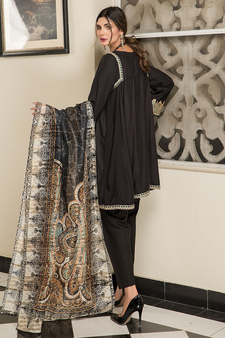 Ellena - 3-PC Stitched Viscose Suit