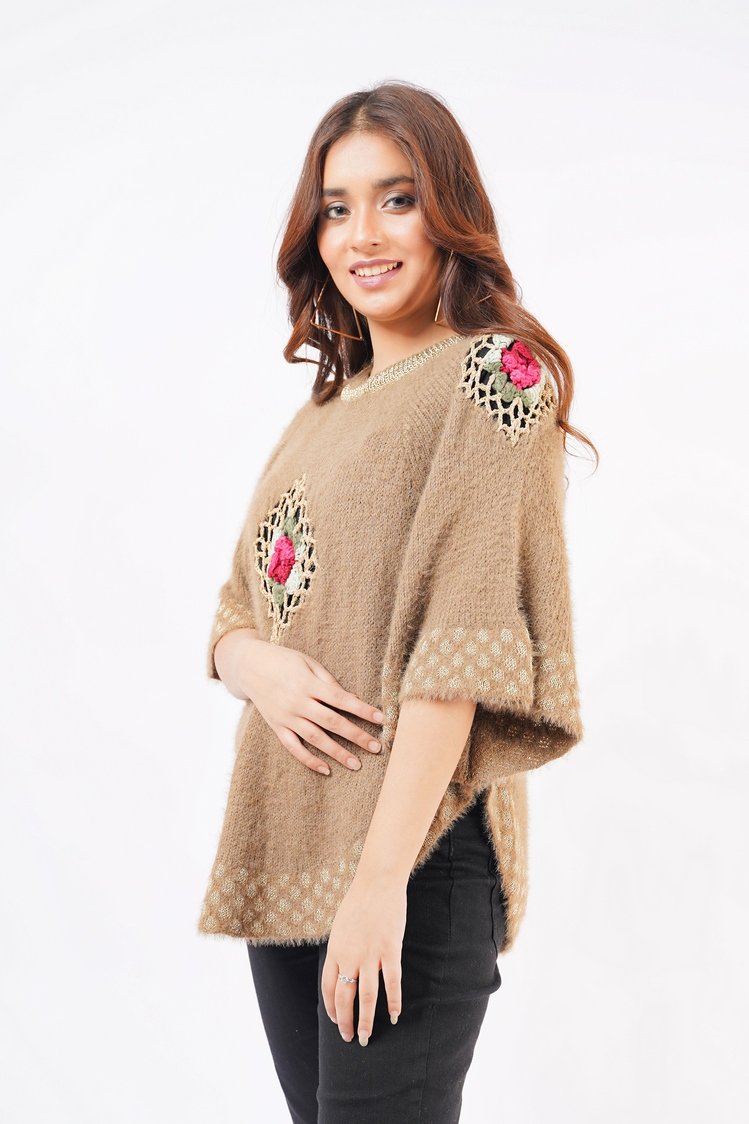 Ellena - Round Neck Pullover Sweater