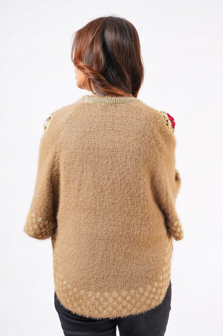 Ellena - Round Neck Pullover Sweater