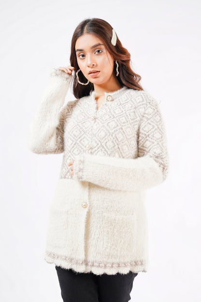 Ellena - Round Neck Cardigan Sweater