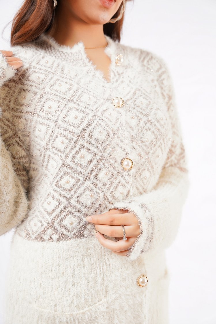 Ellena - Round Neck Cardigan Sweater