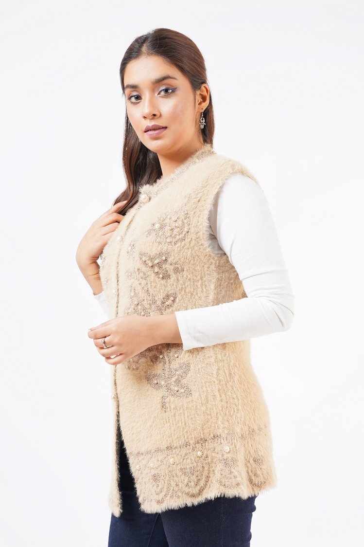 Ellena - Round Neck Cardigan Sweater