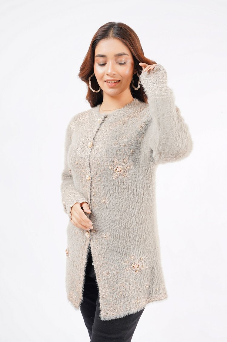 Ellena - Round Neck Cardigan Sweater