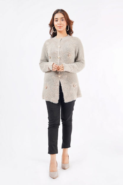 Ellena - Round Neck Cardigan Sweater