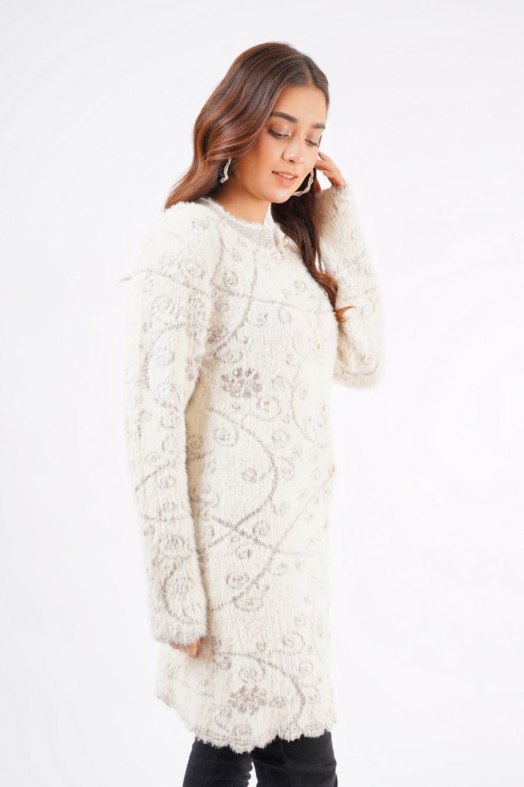 Ellena - Round Neck Cardigan Sweater