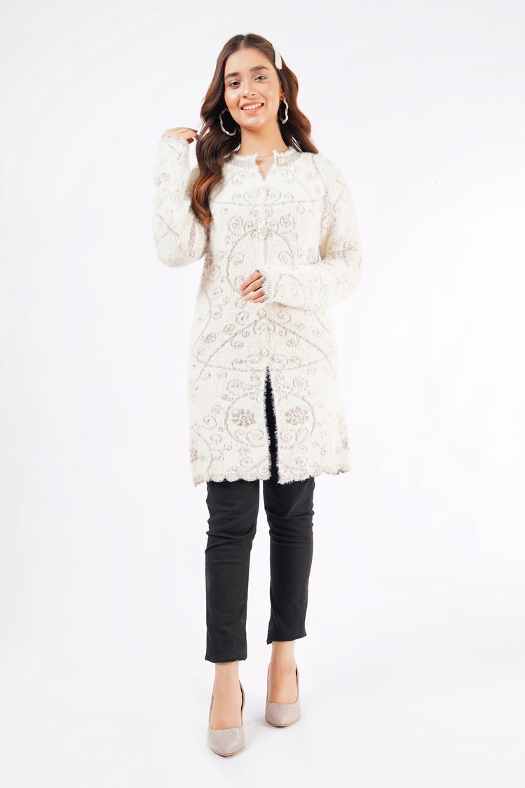 Ellena - Round Neck Cardigan Sweater