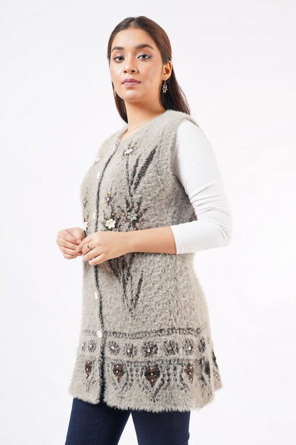 Ellena - Round Neck Cardigan Sweater