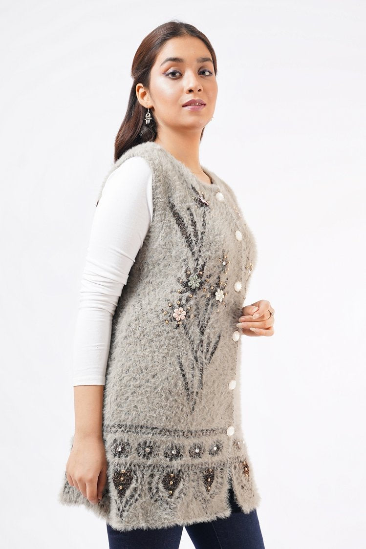 Ellena - Round Neck Cardigan Sweater