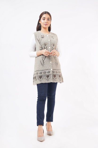 Ellena - Round Neck Cardigan Sweater