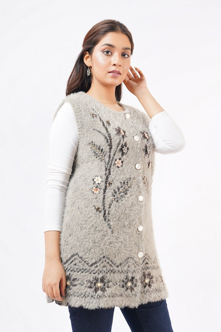 Ellena - Round Neck Cardigan Sweater