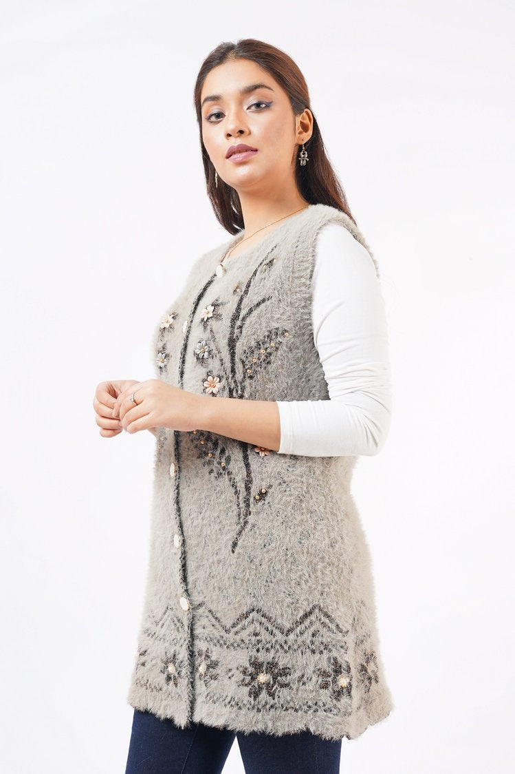 Ellena - Round Neck Cardigan Sweater