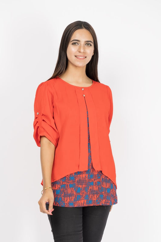 Ellena - Printed Georgette Top