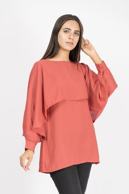 Ellena - Solid Color Georgette Top