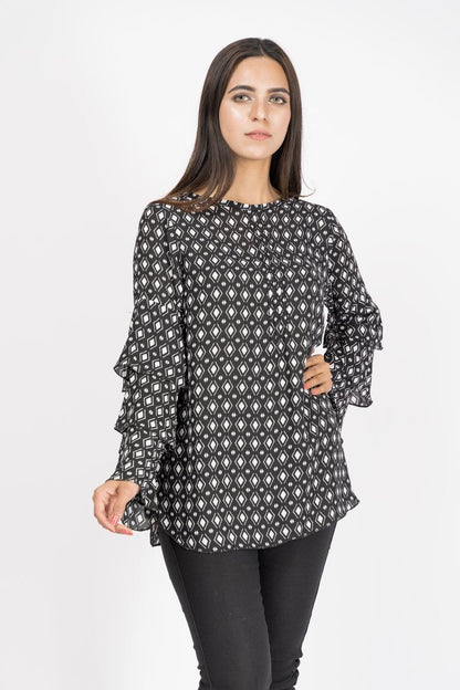 Ellena - Printed Georgette Top