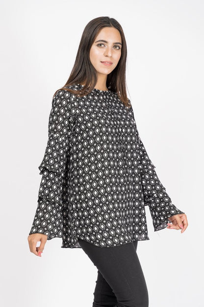 Ellena - Printed Georgette Top