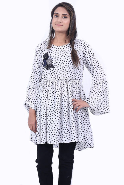Ellena - Polka Dots Goergette Dress