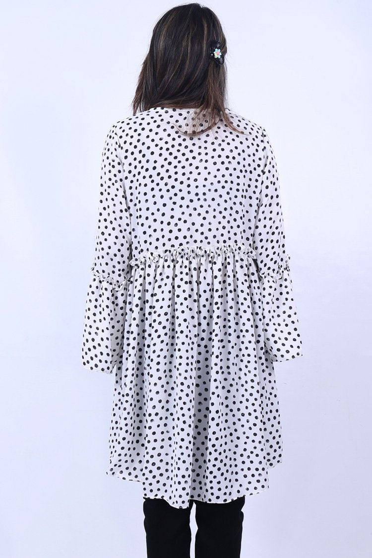 Ellena - Polka Dots Goergette Dress