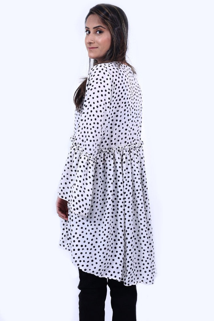 Ellena - Polka Dots Goergette Dress