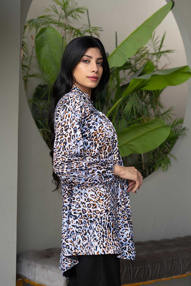 Ellena - Printed Goergette Top