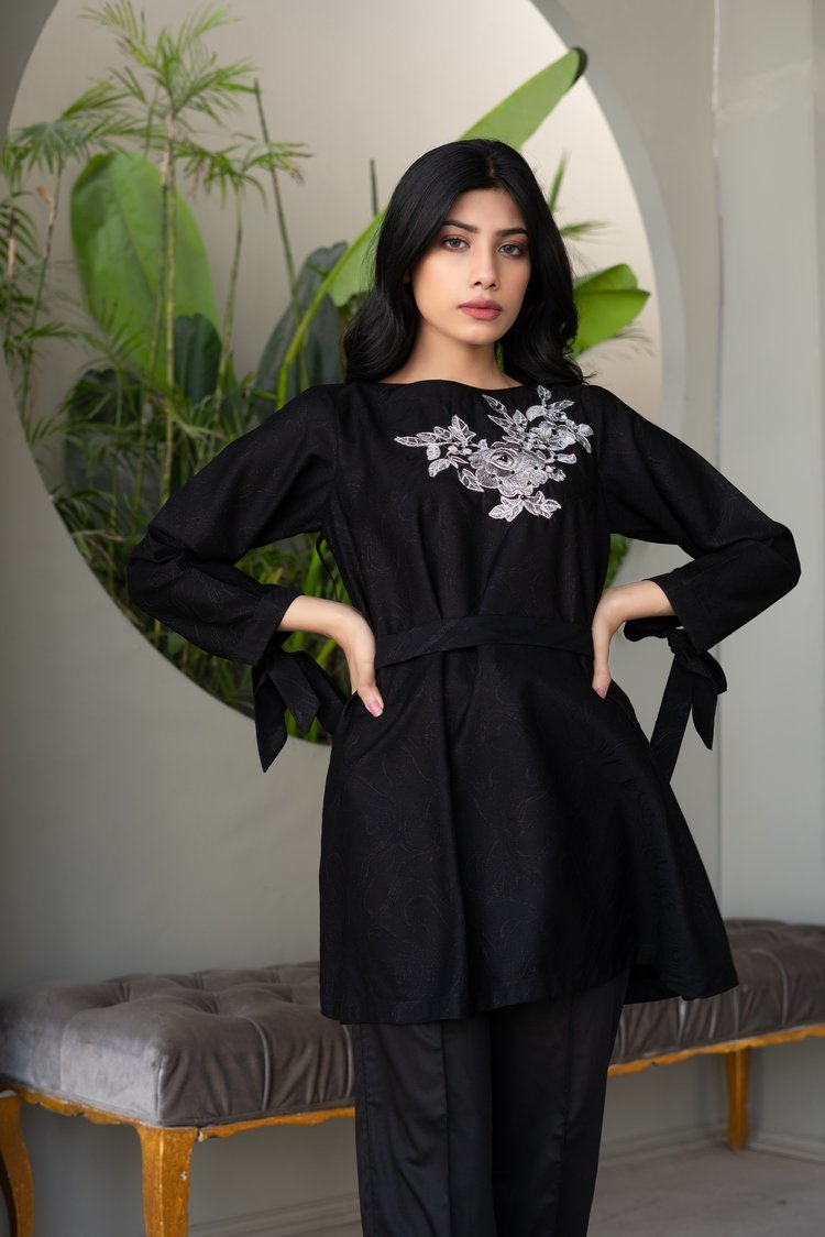 Ellena - Embroidered Georgette Top